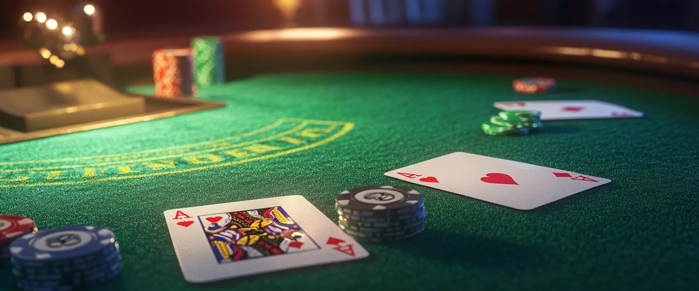 blackjack table